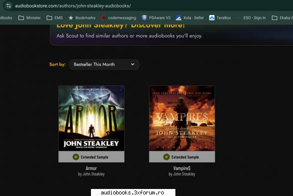 John Steakley - requesting the audiobook of John Steakley's Armor - Request